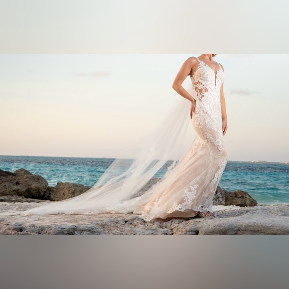 Enzoani Wedding Dress Size 4 - Picture 3 of 5